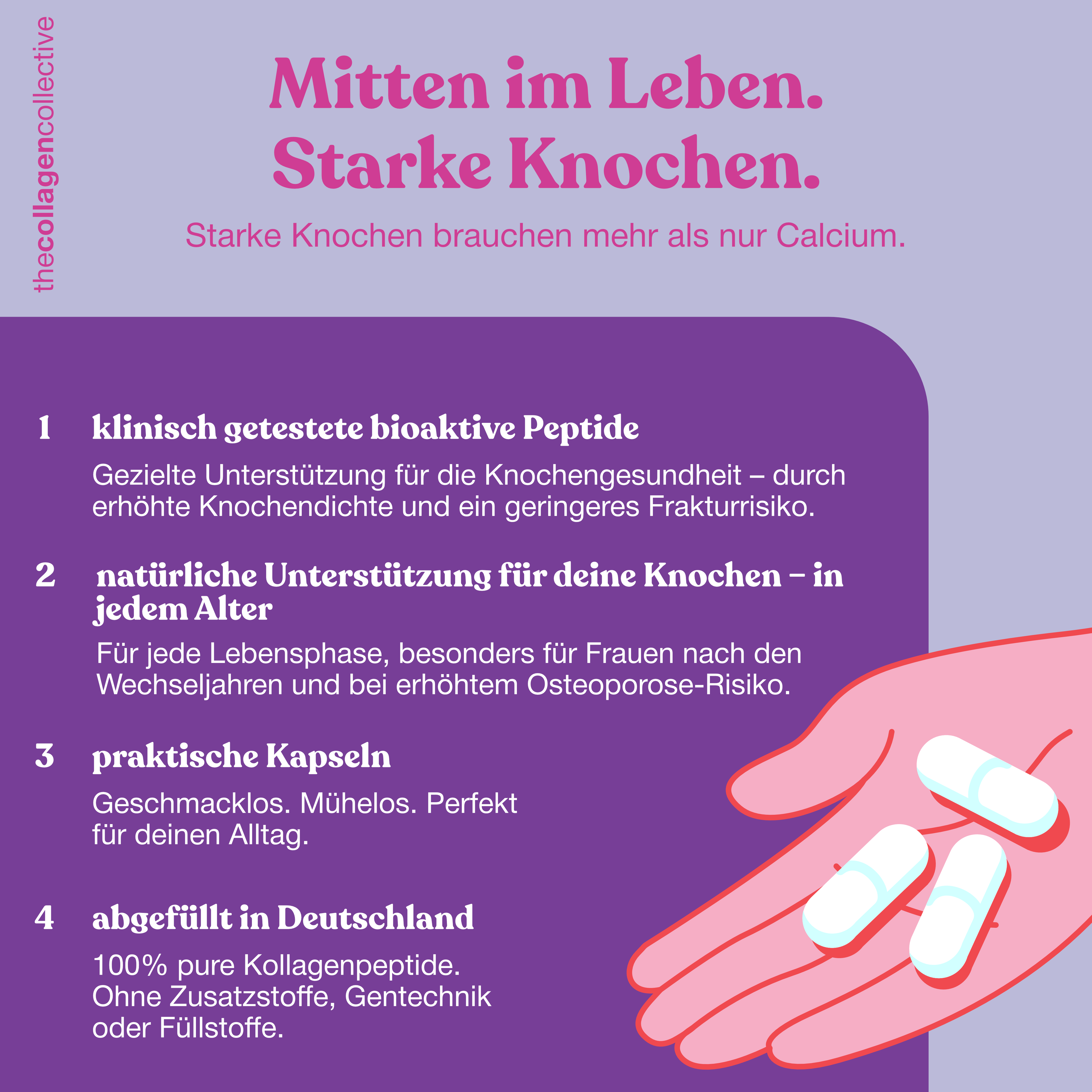Kollagen Kapseln für Knochen