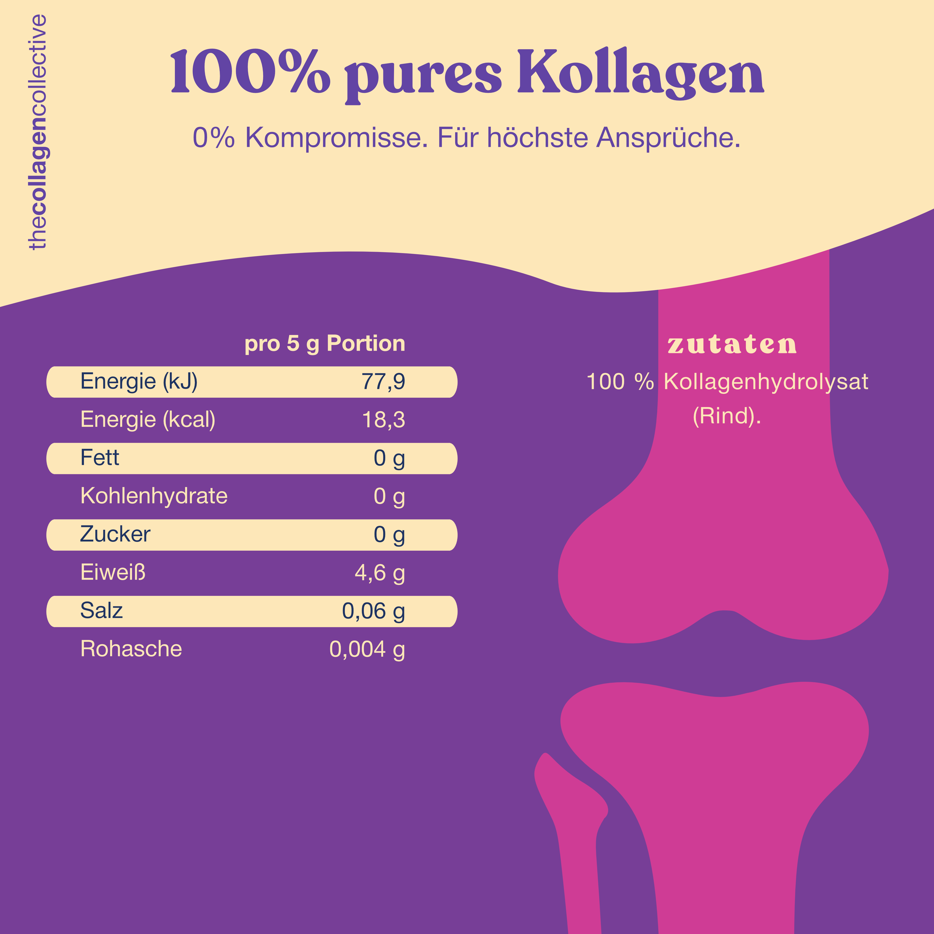 3 x Knochen Kollagen Kapseln