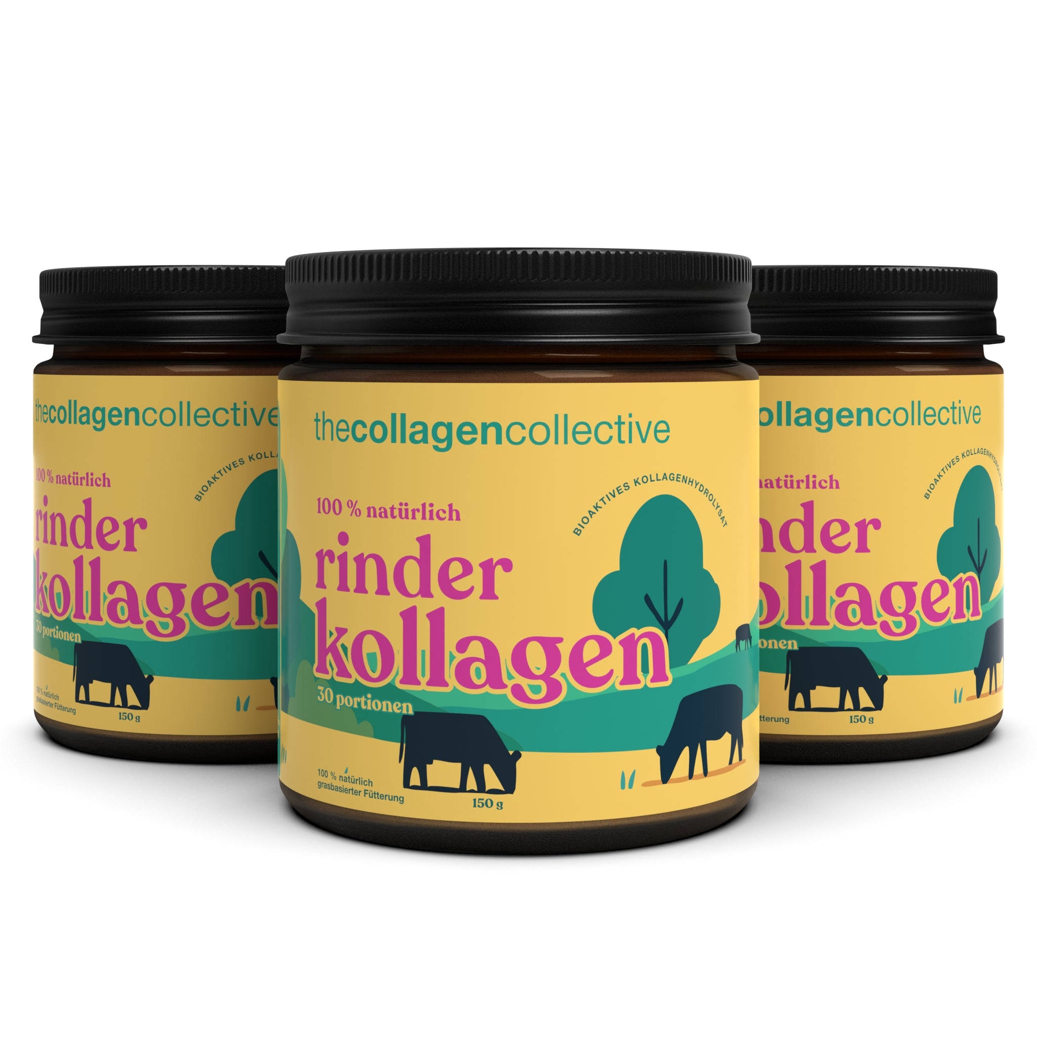 3 x Rinder Kollagen Pulver