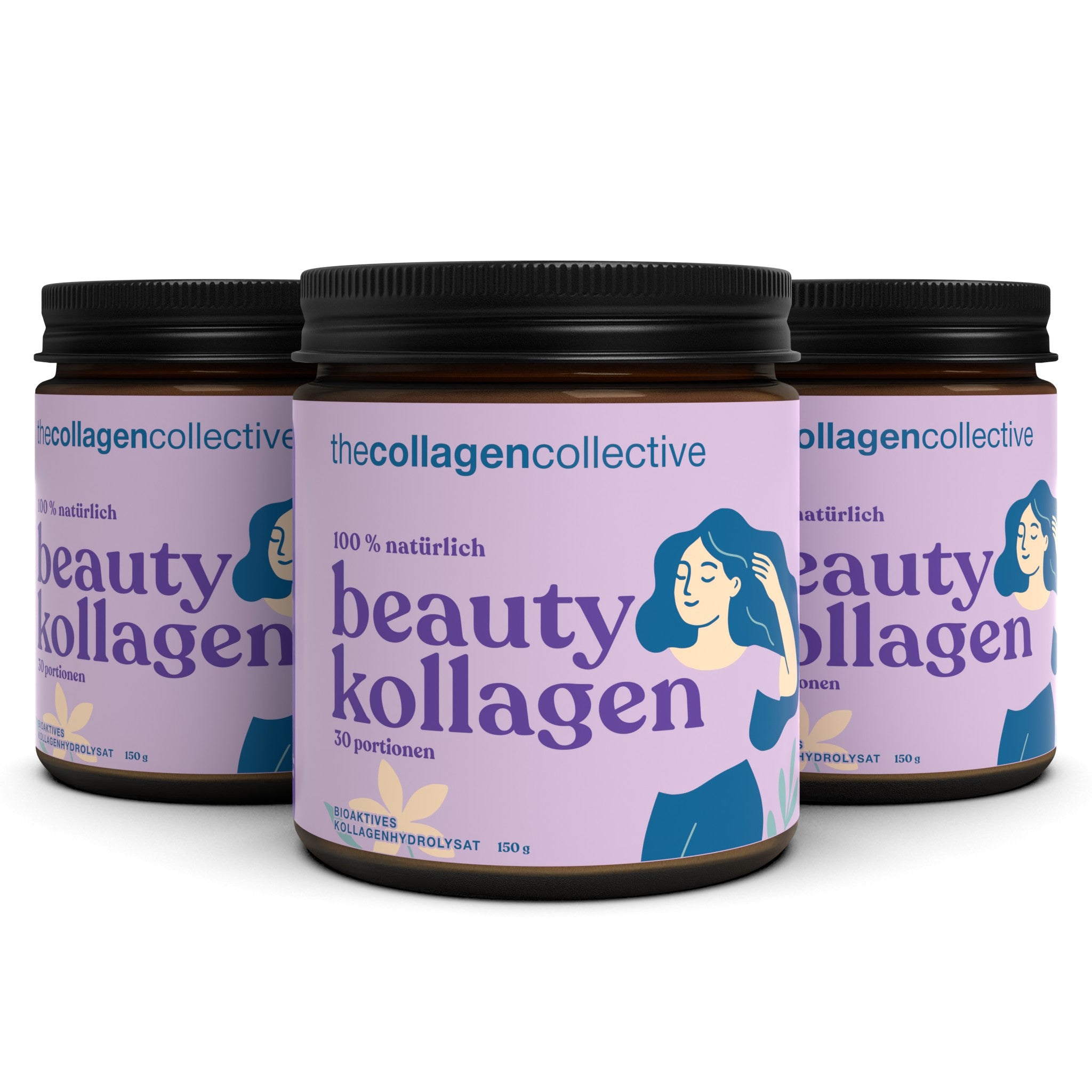 3 x Beauty Kollagen Pulver
