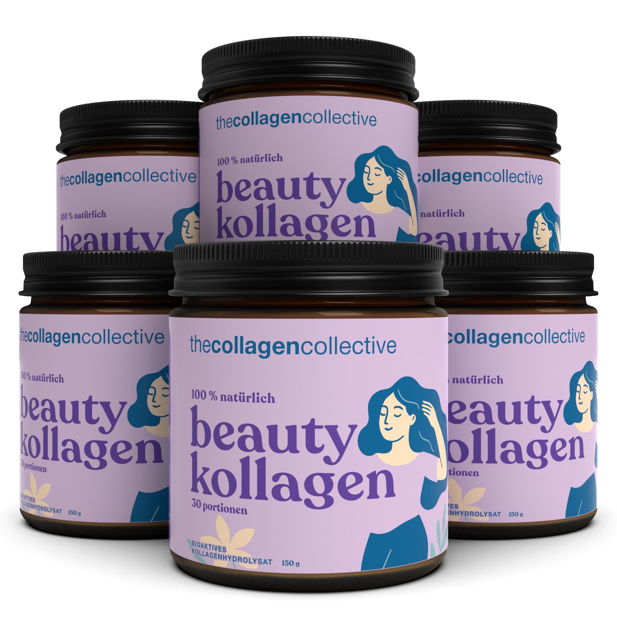 6 x Beauty Kollagen Pulver