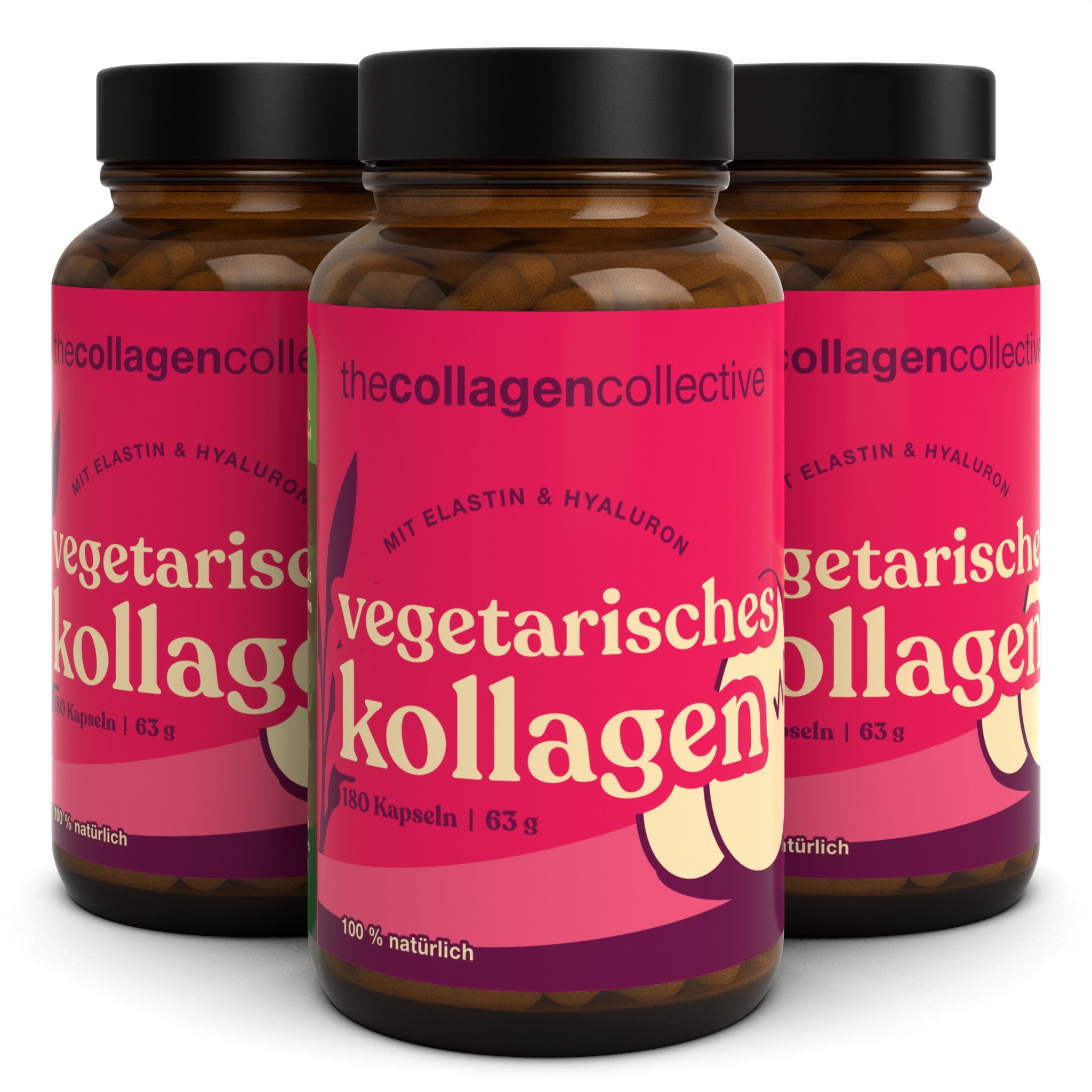 3 x Vegetarisch Kollagen Kapseln