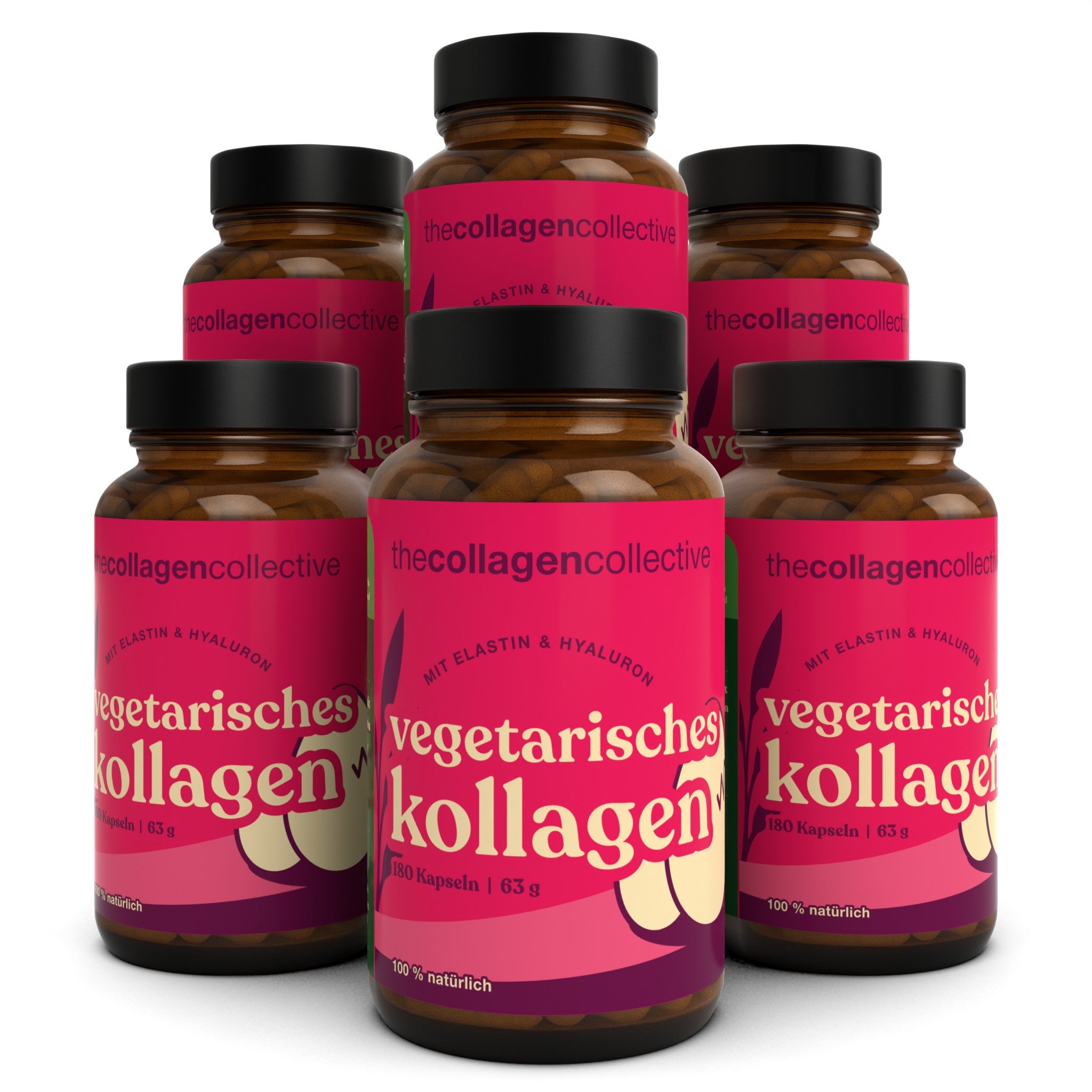 6 x Vegetarisch Kollagen Kapseln
